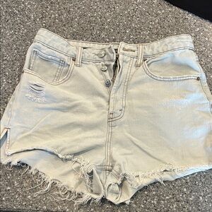 Wild Fable Light Gray Distressed Jean Shorts